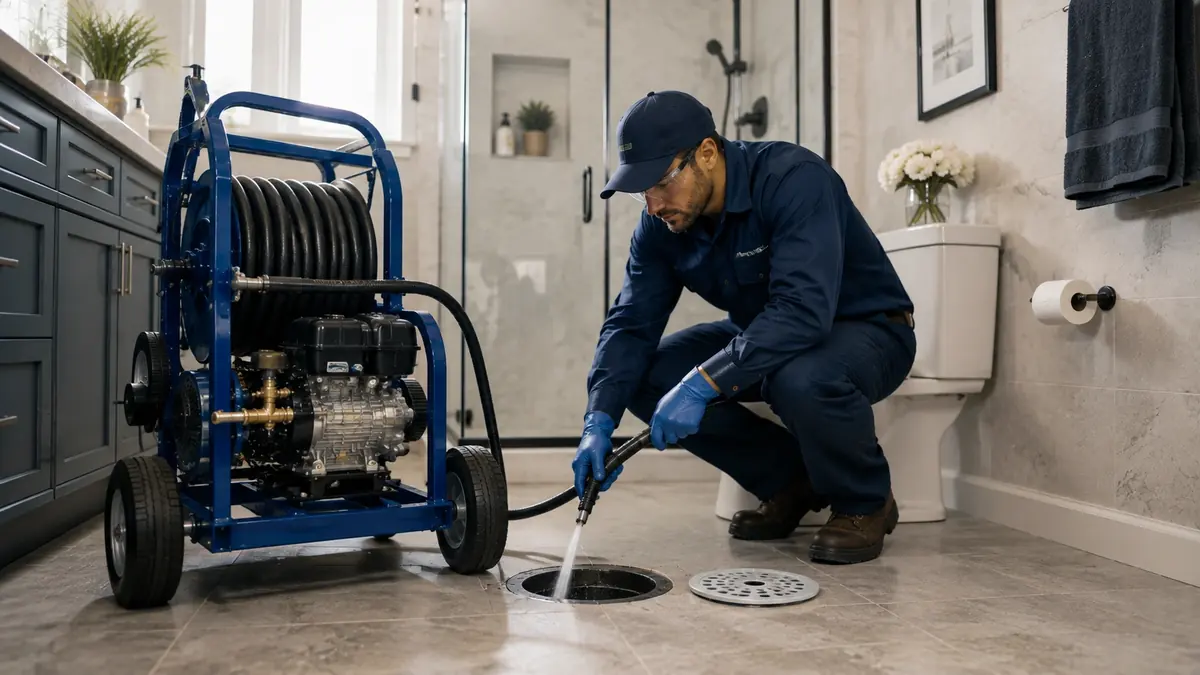 Bathroom Drain Hydro Jetting in Coronado