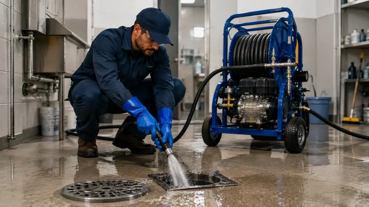 Floor Drain Hydro Jet Cleaning in Coronado
