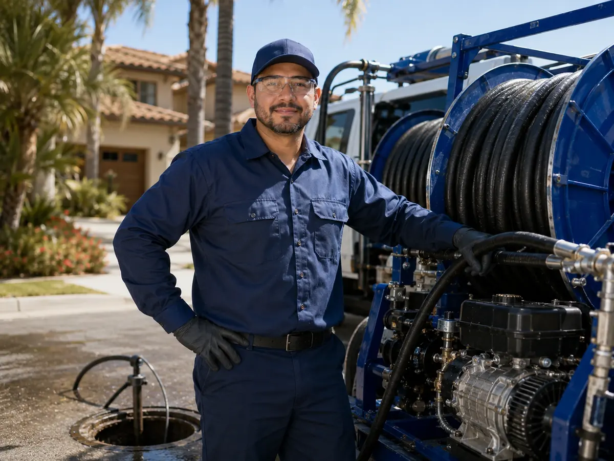 Hydro jet sewer cleaning in Coronado