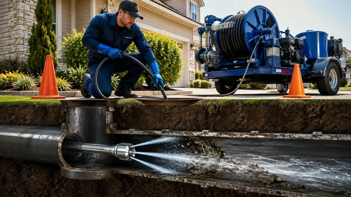 Main Sewer Line Hydro Jet Cleaning in Coronado