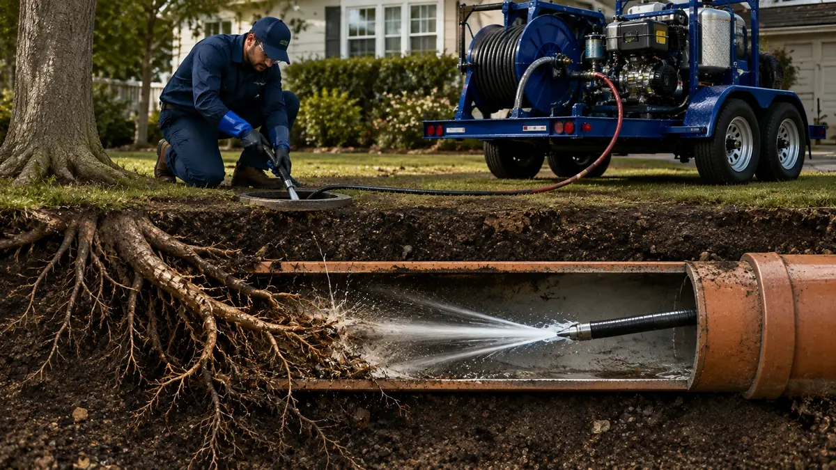 Tree Root Removal with Hydro Jetting in Coronado